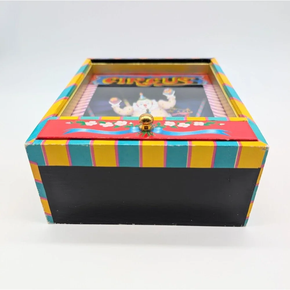 Vintage Otagiri Circus Dancing Clown Music Box SEE VIDEO